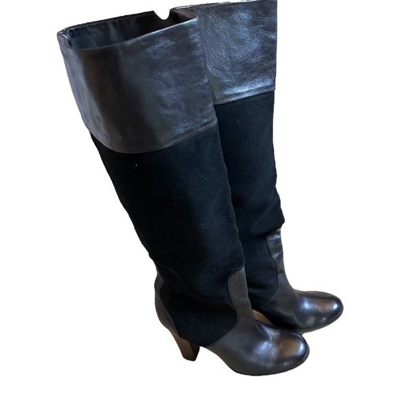 Steven by Steve Madden Leather & Suede Knee High Boots - Picture 7 of 14